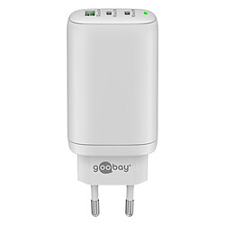 Goobay Chargeur rapide Multiport USB-C 65W (blanc)