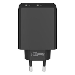 Goobay Chargeur rapide double USB C PD 36W (noir)