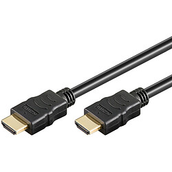 Goobay High Speed HDMI 2.0 Cable with Ethernet (0.5 m)  Cable HDMI 2.0 Ethernet mâle/mâle compatible 3D et 4K@60 Hz