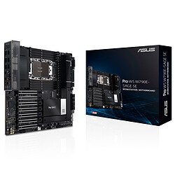 ASUS  Pro WS W790E-SAGE SE  Carte mère EEB Socket LGA4677 Intel W790 Express - 8x DDR5 - M.2 PCIe 4.0 - USB 3.2 - LAN 10 GbE - PCI-Express 5.0 16x