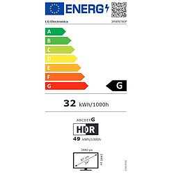 LG 34" LED - 34WN780P-B pas cher