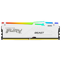 Kingston FURY Beast RGB 32 Go (2 x 16 Go) DDR5 5200 MHz CL36 - Blanc