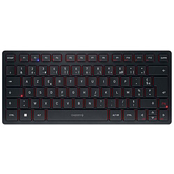 Cherry KW 9200 Mini Clavier compact - Filaire/Bluetooth/RF 2.4 GHz - mécanisme à ciseaux Cherry SX - AZERTY, Français