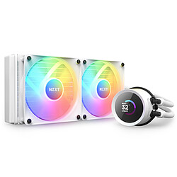 NZXT Kraken 240 RGB Blanc Kit de Watercooling tout-en-un 240 mm pour processeur avec écran LCD personnalisable