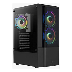 Aerocool Quantum V3 Boîtier Moyen Tour avec fenêtre en verre trempé et ventilateurs RGB