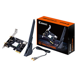 Gigabyte GC-WBAX2400R Carte PCI-Express sans fil Wi-Fi 6E 2400 Mbps + Bluetooth 5.3 