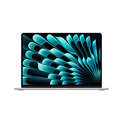 Apple MacBook Air M2 15 pouces (2023) Argent 8Go/256 Go (MQKR3FN/A) Puce Apple M2 (GPU 10 coeurs) 8 Go SSD 256 Go 15.3" LED Liquid Retina Wi-Fi AX/Bluetooth Webcam Mac OS Ventura