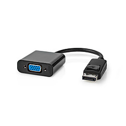 Nedis Adaptateur DisplayPort vers VGA (Noir)