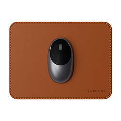 SATECHI Mousepad Eco-Leather - Marron pas cher