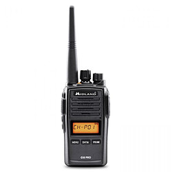 Midland G18 Pro Talkie Walkie IP67 - 99 canaux PMR446 - portée jusqu'à 12 km - autonomie 19h