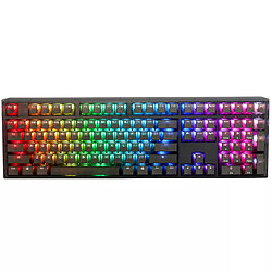 Ducky Channel One 3 Aura Black (Cherry MX Brown) Clavier haut de gamme - interrupteurs mécaniques marron (switches Cherry MX Brown) - rétroéclairage RGB - remplacement à chaud des interrupteurs - touches ABS - AZERTY, Français