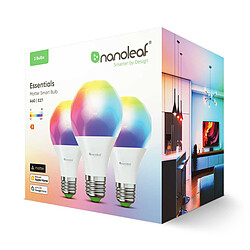 Nanoleaf Essentials Matter Smart Bulb A60 E27 x3 pas cher