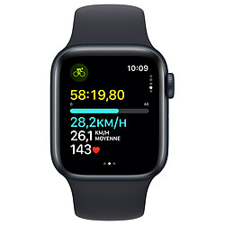 Avis Apple Watch SE GPS (2023) Midnight Aluminium Bracelet Sport Band Midnight 40 mm - M/L