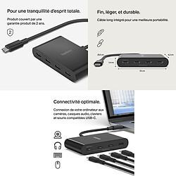 Belkin Hub USB-C vers 4 ports USB-C pas cher