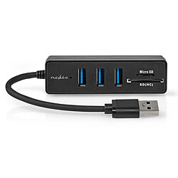 Nedis Hub USB 3.0 + Lecteur carte (micro)SD