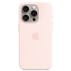 Apple Silicone Case with MagSafe Rose Pâle Apple iPhone 15 Pro