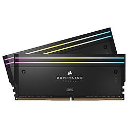 Corsair Dominator Titanium DDR5 RGB 32 Go (2 x 16 Go) 7000 MHz CL34 - Noir