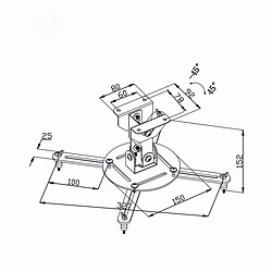 Acheter Nedis Support de plafond pour projecteur