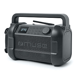 Muse M-928 FB Radio de chantier avec tuner FM, streaming audio sans fil Bluetooth, NFC, entrée AUX, port de chargement USB-C 