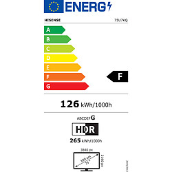 Hisense 75U7KQ pas cher