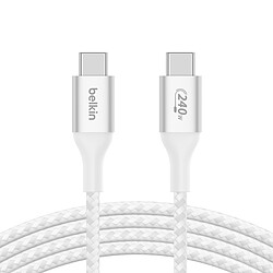 Belkin Câble USB-C vers USB-C 240W - renforcé (blanc) - 1 m