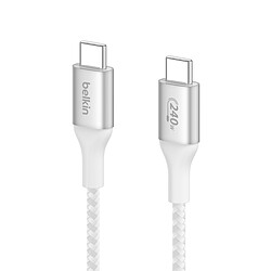 Avis Belkin Câble USB-C vers USB-C 240W - renforcé (blanc) - 1 m