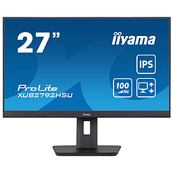 iiyama 27" LED - ProLite XUB2792HSU-B6 Ecran PC Full HD 1080p - 1920 x 1080 pixels - 0.4 ms (MPRT) - Format large 16/9 - Dalle IPS - 100 Hz - HDMI/DisplayPort - Pivot - Hub USB - Noir