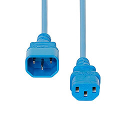 ProXtend Cordon secteur IEC C13 vers IEC C14 - Bleu - 1 m