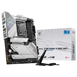 MSI MPG Z790 EDGE TI MAX WIFI Carte mère ATX Socket 1700 Intel Z790 Express - 4x DDR5 - M.2 PCIe 5.0 - USB 3.2 - PCI-Express 5.0 16x - LAN 2.5 GbE - Wi-Fi 7/Bluetooth 5.4