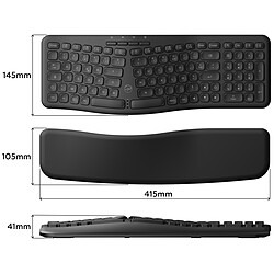 Mobility Lab Clavier Sans Fil Ergonomique (Noir) pas cher