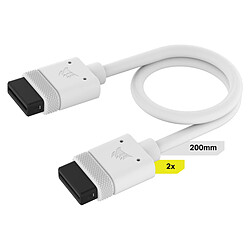 Corsair iCue Link Cable 200mm (x 2) - Blanc