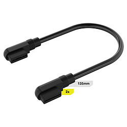 Corsair iCue Link Slim 90° connectors Cable 135 mm (x 2)