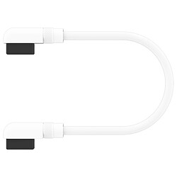 Corsair iCue Link Slim 90° connectors Cable 135 mm (x 2) - Blanc