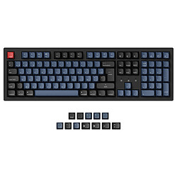 Keychron K10 Pro Red Clavier avec ou sans fil - USB/Bluetooth - interrupteurs mécaniques rouges (switches Keychron K Pro) - rétroéclairage RGB - AZERTY, Français