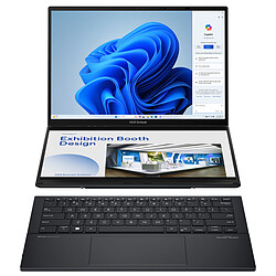 ASUS ZenBook DUO UX8406MA-PZ193W Intel Core Ultra 9 185H 32 Go SSD 1 To 14" OLED Tactile 3K 120 Hz Wi-Fi 6E/Bluetooth Webcam Windows 11 Famille