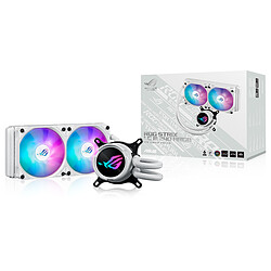 ASUS ROG Strix LC III 240 ARGB White Edition Kit de Watercooling 240 mm pour processeur avec éclairage ARGB Aura Sync