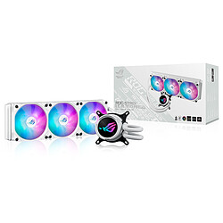 ASUS ROG Strix LC III 360 ARGB White Edition Kit de Watercooling 360 mm pour processeur avec éclairage ARGB Aura Sync