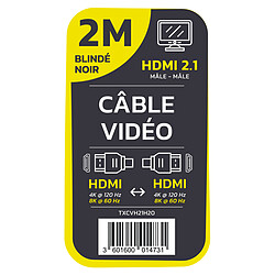 TEXTORM Câble HDMI 2.1 blindé - Mâle/Mâle - 2 M