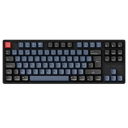 Keychron K8 Pro Red Clavier avec ou sans fil - USB/Bluetooth - interrupteurs mécaniques rouges (switches Gateron G Pro Red) - rétroéclairage RGB - AZERTY, Français