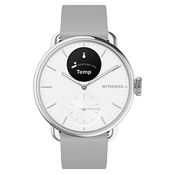 Withings ScanWatch 2 (38 mm / Blanc) Montre connectée - étanche 50 m - GPS - capteur PPG - suivi santé - Bluetooth Low Energy - autonomie 30 jours