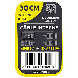 Avis TEXTORM Doubleur interne ARGB vers 2x ARGB - 30 CM