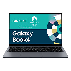 Samsung Galaxy Book4 (NP754XGK-KG1FR) Intel Core i7-1355U 16 Go SSD 512 Go 15.6" LED Full HD Wi-Fi 6E/Bluetooth Webcam Windows 11 Famille