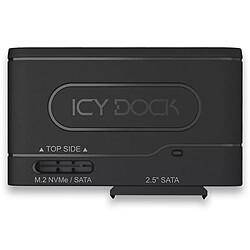 ICY DOCK EZ-Adapter MB104U-1SMB Adaptateur USB-C 3.1 vers HDD/SSD 2.5" ou M.2 SATA/PCIe NVMe