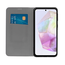 Akashi Etui Folio Porte Carte Noir Samsung Galaxy A35 5G