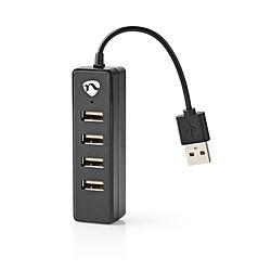 Nedis Hub USB-A vers 4x Ports USB-A (UHUBU2420BK)