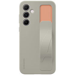 Samsung Coque Silicone Lanière Gris Galaxy A55 5G