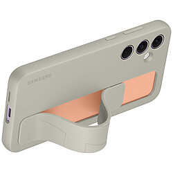 Samsung Coque Silicone Lanière Gris Galaxy A55 5G