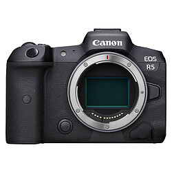 Canon EOS R5 Appareil photo hybride plein format 45 MP - Vidéo 4K 120p - AF CMOS Dual Pixel II - Rafale 20 im/s - Ecran LCD tactile orientable 3.15" - Wi-Fi/Bluetooth (boîtier nu)