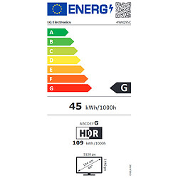 LG 49" LED 49WQ95C-W pas cher