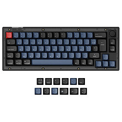 Keychron V2 Knob Brown Clavier filaire - Format ultra compact 65% - USB - interrupteurs mécaniques marrons (switches K Pro Brown) - rétroéclairage RGB - AZERTY, Français